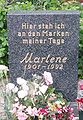 Tombe de Marlene Dietrich à Berlin.
