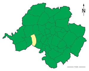 Lage des Stadtteils Chemnitz-Siegmar in Chemnitz (anklickbare Karte)