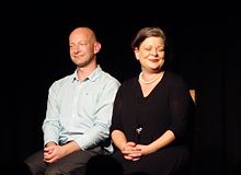 Die academixer Ralf Bärwolff und Carolin Fischer September 2014 in Pirna im Q24