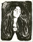 The Brooch. Eva Mudocci. 1903. 76 × 53.2 cm. Munch Museum, Oslo