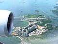Aerial photo of Ma Wan the high rises are the Park Island