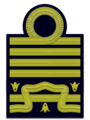 Distintivo per paramano del Capo di Stato Maggiore della Difesa se proveniente dalla Marina Militare