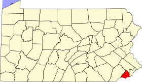 Localisation de Comté de Delaware(Delaware County)