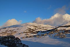 Mount Perisher at 2,054 m (6,739 ft)