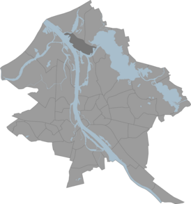 Вецмилгравис на карте Риги