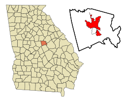 Milledgeville – Mappa