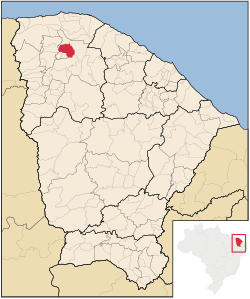 Localização de Massapê no Ceará