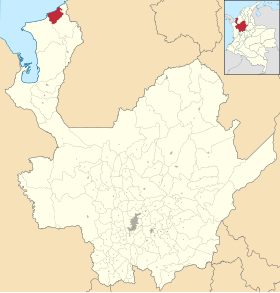 Localisation de San Juan de Urabá