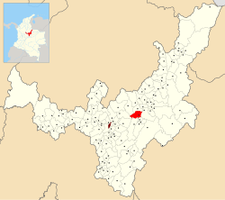 Location of the municipality and town of Firavitoba in the Boyacá Department of Colombia