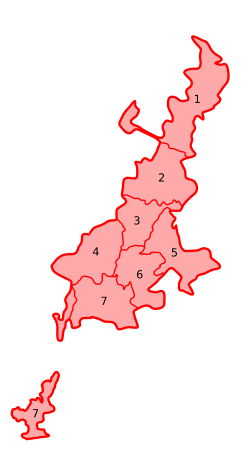 Ternivskyi District marked number "1"