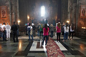 The interior of main basilica