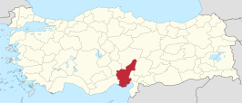 Kaart van Adana