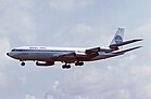 Vor 60 Jahren: Erstflug der Boeing 707 am 20. Dezember 1957 (Bild einer auf der RAF Station Mildenhall landenden 707 der Pan Am vom 25. Mai 1979) KW 51 (ab 17. Dezember 2017)