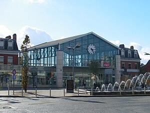 Photographie montrant la gare SNCF