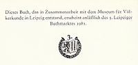 Zudrucke zur 2. Buchmarkt­ausgabe 1980 (Brecht: Freundlichkeit der Welt, IB 907/1B) mit Text und zur 3. Buchmarkt­ausgabe 1981 (Afrikanische Goldgewichte, IB 1040/1) mit Text und Logo