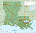 Image 45Geographic map of Louisiana (from Louisiana)