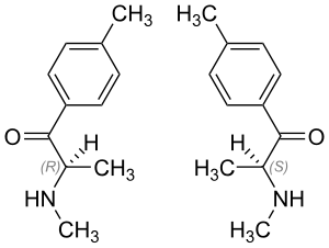 Strukturformeln von (±)-Mephedron