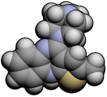 Estrutura química de Olanzapina