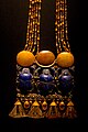 Ожерелье с тремя скарабеями найдено на мумии Тутанхамона (JE 61900)
