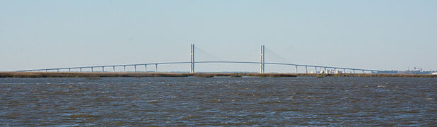 Sidney Lanier Bridge, seen from Jekyll Island