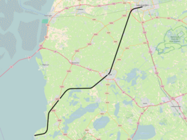 Spoorlijn Leeuwarden - Stavoren op de kaart