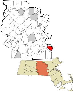 Location in Worcester County and the state of Massachusetts.