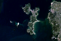 Fotografia de satèl·lit d'Illa de Arousa