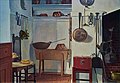 Charles Sheeler (1883–1965) Kitchen, Williamsburg. 1937. Oil on hardboard panel.