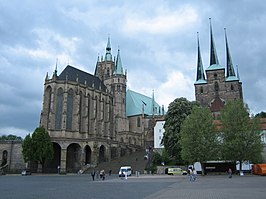 Mariendom en St. Severikirche in Erfurt