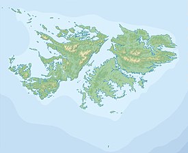 Isla Dunbar ubicada en Islas Malvinas