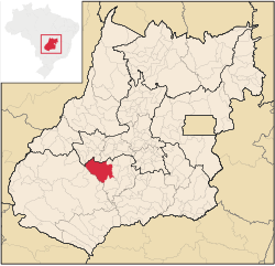 Localização de Paraúna em Goiás
