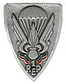 Insignia reglamentaria del primer regimiento extranjero de paracaidistas.