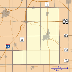 Tocsin is located in Wells County, Indiana