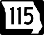 Route 115 marker