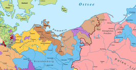 Het Hertogdom Pommeren-Stettin in 1618