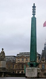 Lampadaire du pont du Carrousel, Paris.