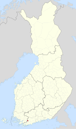 Location o Sammatti in Finland