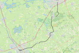 Tramlijn Heerenveen - Drachten op de kaart