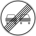 End overtaking prohibition