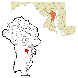 Location of Londontowne, Maryland