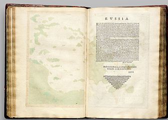 Nga Moscovia, Mercator, Atlas Cosmographicae, 1596