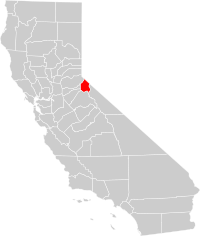 Locatie van Alpine County in Californië