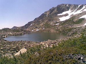 Lac de Bastani with Monte Renoso in background