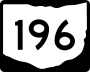 State Route 196 marker