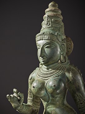 Статуя лотосоокой супруги Вишну, XIII век, коллекция Музея искусств округа Лос-Анджелес