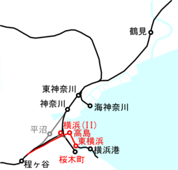 1916年頃の桜木町駅付近。横浜駅移転に伴い、初代横浜駅が桜木町駅に改名。