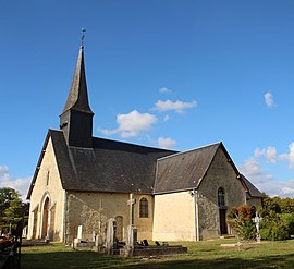 The church in Les Ventes-de-Bourse