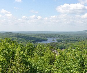 Pompton Lake viewed from Ramapo Mountain State Forest