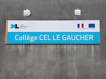 Enseigne du collège Cel le Gaucher