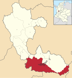 佩雷拉市区和辖区在里萨拉尔达省的位置